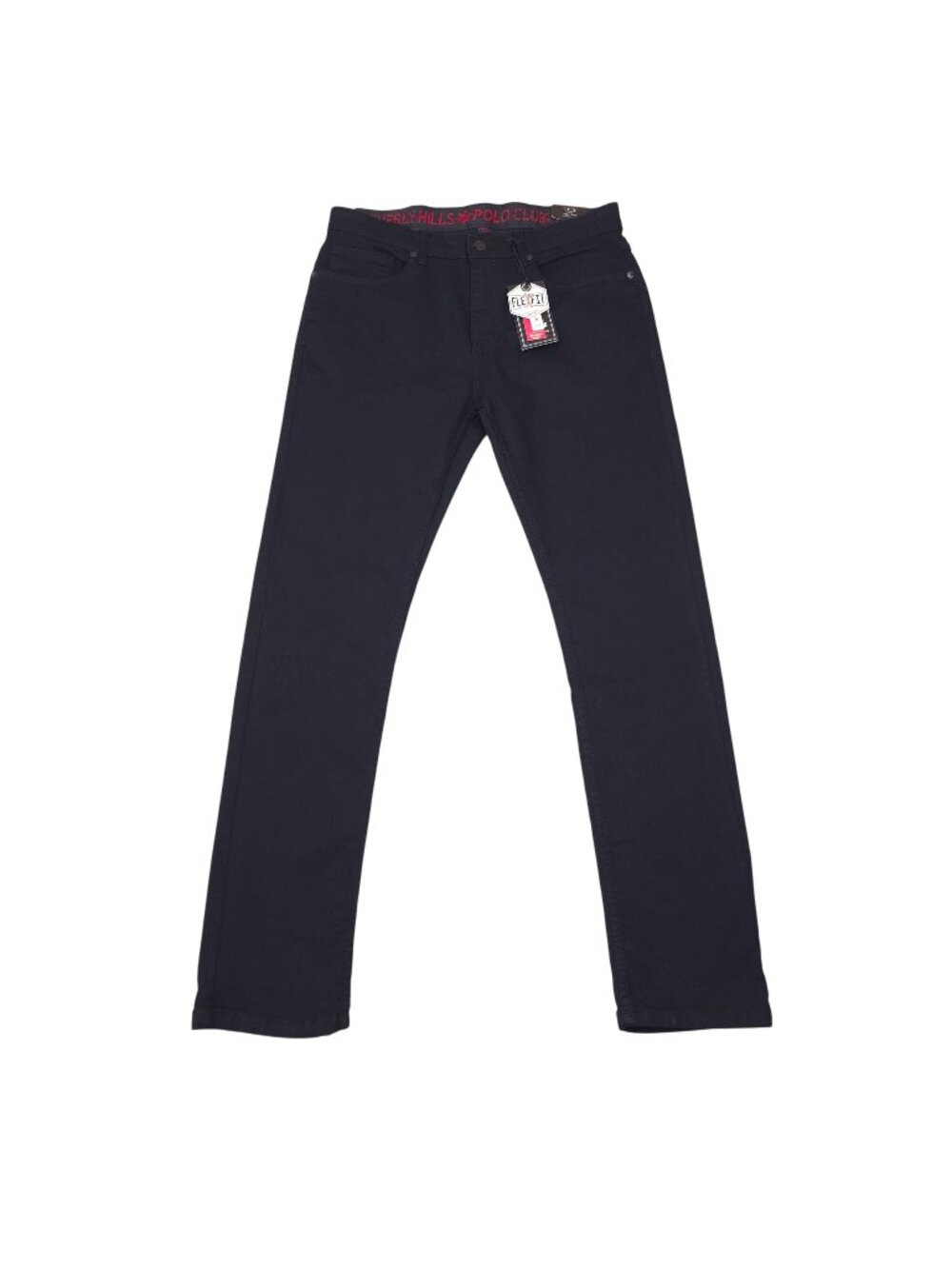 Beverly Hills Polo Club Mens Black Jeans 36 x 30 Slim Fit Flex Stretch Denim